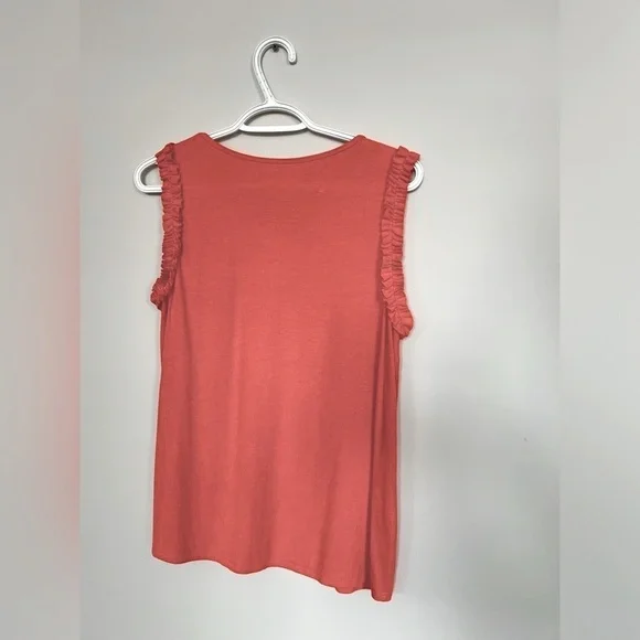 Grace and Lace Ruffled & Ribbed Tank - Picture 4 of 4